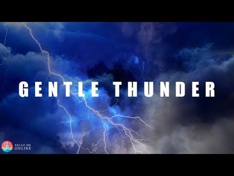 Gentle Thunder and Lightning Sounds for Sleeping Relaxation Ambience (No Rain Sounds) #136