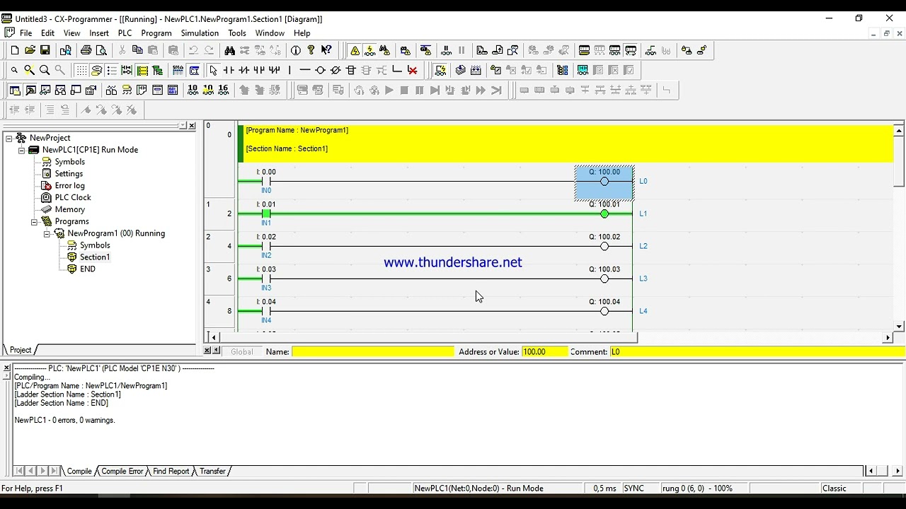 Cara Mentransfer Program CX Programer ke PLC