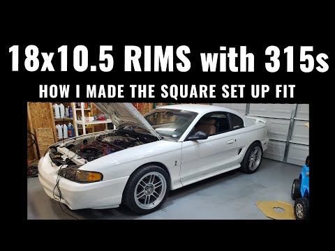 Fitting 18x10.5\" Rims w/ 315 Tires on a SN95 Mustang | 97 Cobra Project