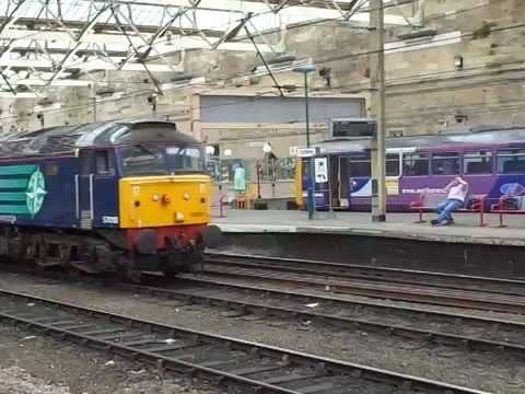 The x2 Class 57 DRS Nos.57010+57002 with x5 Bogie Wagons Load of Ballast was passing at Carlisle.