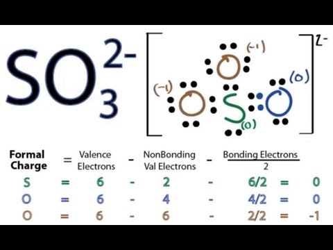 SO3 2- Lewis Structure - How to Draw the Lewis Structure for SO3 2- (Sulfite Ion)