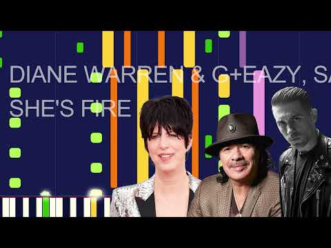Diane Warren & G-Eazy, Santana - SHE'S FIRE (PRO MIDI FILE REMAKE) - "in the style of"