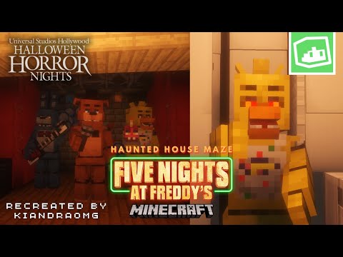 Five Nights at Freddy's Haunted House Walkthrough - FULLY Recreated in Minecraft by @KiandraOMG​