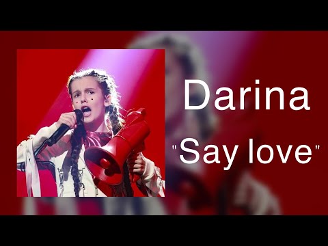DARINA KRASNOVSKA - "SAY LOVE" lyrics (polski & ukraiński)