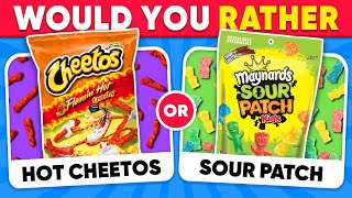 Would You Rather...? SPICY vs SOUR Junk Food Editions 🌶🍋 Quiz Kingdom