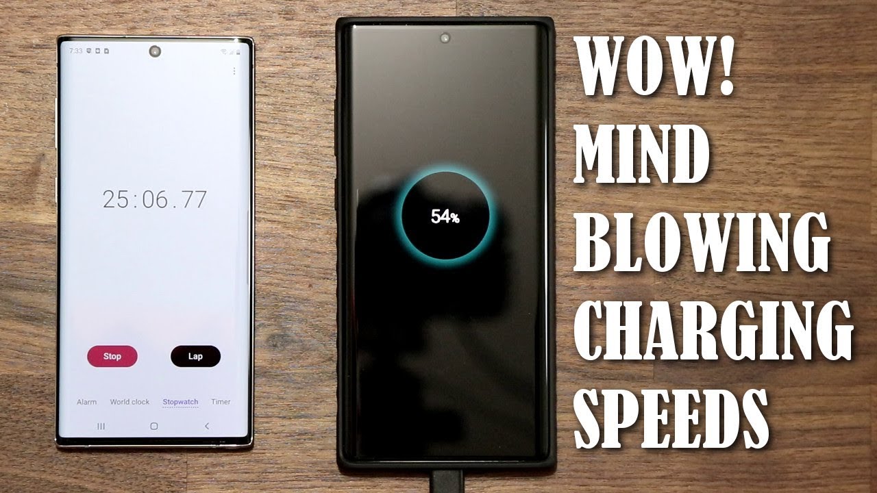 Galaxy Note 10 Plus - Fast Charging Speed Test (25 Watt)- Shocking Results