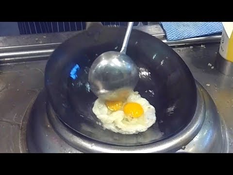 🍚🦐⚡️ Amazing Wok Skills ⚡️ Wok Hei Egg Fried Rice with Prawns【虾炒饭】⚡️