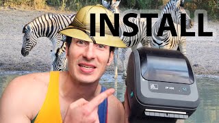 How to Setup Zebra zp450 Thermal Printer Full Installation Tutorial for Mac, PC Windows 10 + Android