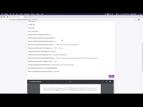 Dashboard Video Demo