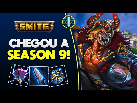 CHEGOU A SEASON 9! POSEIDON MID - ⚡ Smite BR Conquista