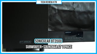 SonicGear BT3500 Soundbar and Subwoofer Unboxing Review!