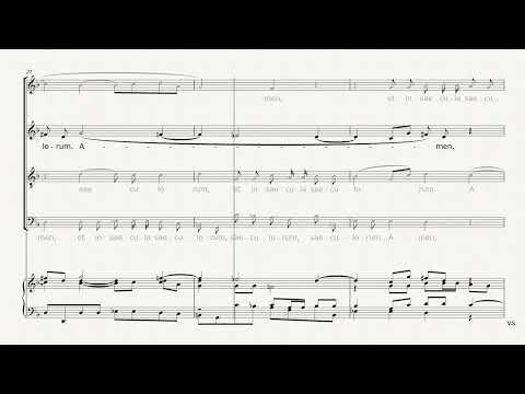 Gloria Patri MAGNIFICAT RV 610 Vivaldi - ALTO + piano accompaniment (training score)