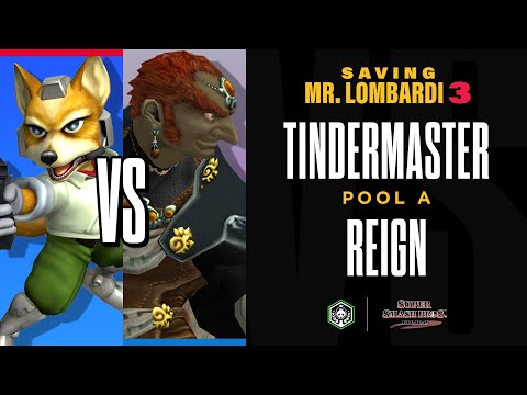 SAVING MR. LOMBARDI 3 - Tindermaster (Fox) vs Reign (Ganon) - SSBM - Pool A