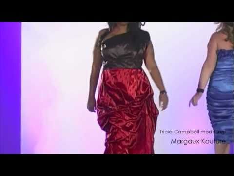 PLUS SIZE MODEL TRICIA CAMPBELL ON THE RUNWAY AT FULL FIGURED FASHION WEEK
