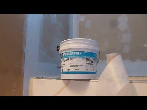 HOW TO waterproof  60" tub surround walls before shower Tile installation- Laticrete Hydro  Barrier