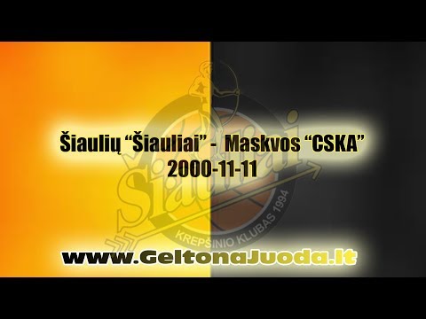 BC "Šiauliai" - Moscow "CSKA" (2000-11-11) - IV kėlinys