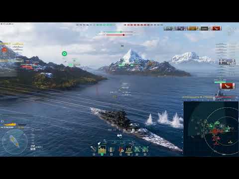 World of Warships - Preussen in Airship Escort