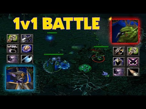 DOTA MORTRED vs TROLL (Late Game Battle - beyond GODLIKE)