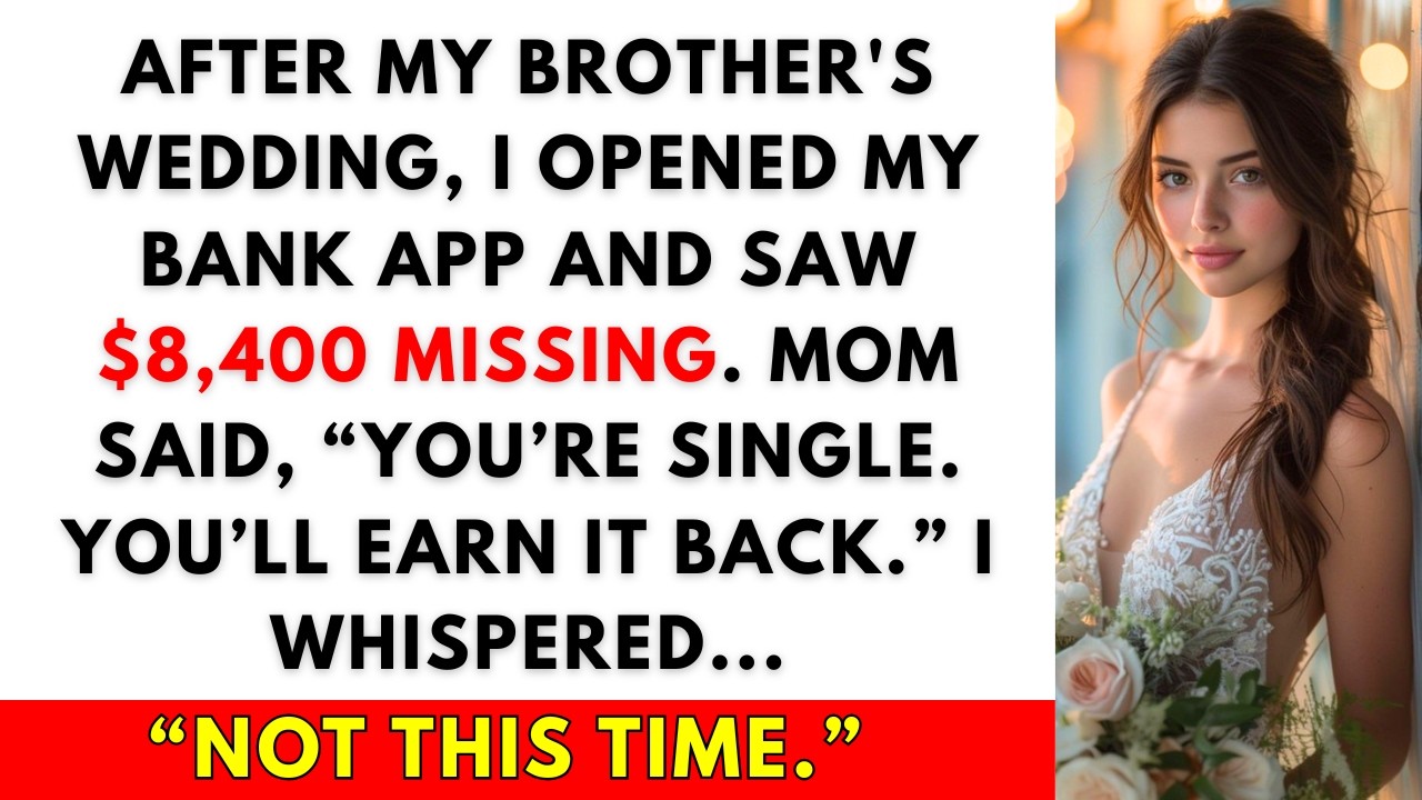 After My Brother’s Wedding, $8,400 Was Gone—What Happened Next Shattered Our Family