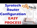 How To Configuration Syrotech Router || Configure FTTH ONU/ONT Router/Modem#syrotech