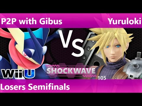 SW 105 - P2P with Gibus (Greninja) vs Yuruloki (Cloud) Losers Semifinals - Smash 4