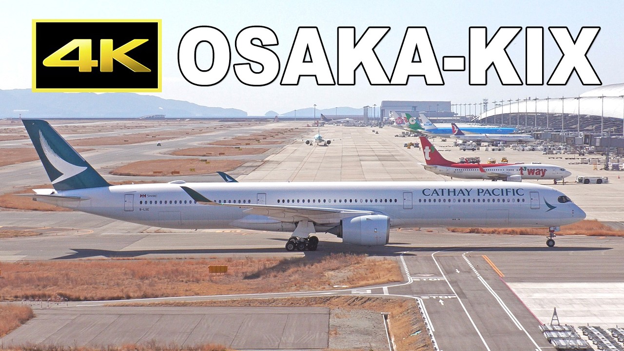 [4K] 777, 787, A350, A330, etc. - Plane spotting at Osaka Kanasi Airport 2026 / 関西空港