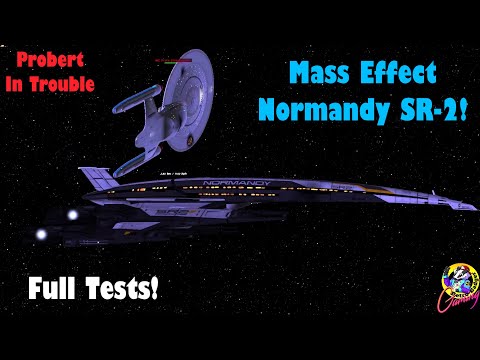Mass Effect Normandy SR-2 Faces Probert & Stargate - Star Trek Ship Battles Bridge Commander