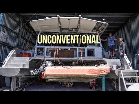 We’ve Never Seen This Done Before 😮 Building Our Own Aluminum Catamaran Pt. 57