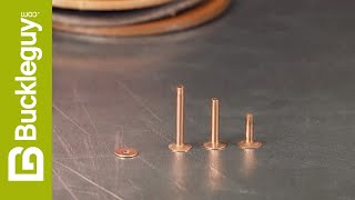 How to Set Copper Rivets in Leather