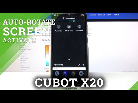 Disable Screen Rotation Option - Display Settings on CUBOT X20