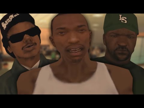 Gta San Andreas - Big Smoke, Ryder, Cj e Sweet na Escola.