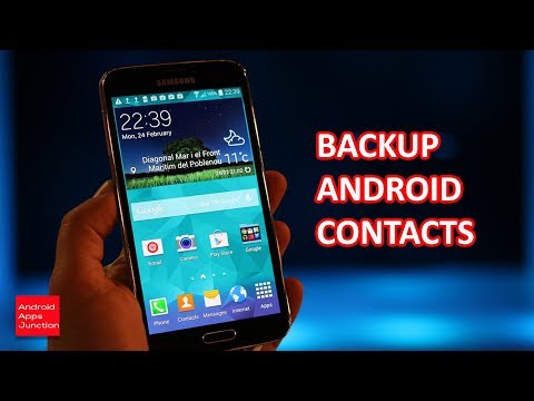 Backup contacts in android to gmail