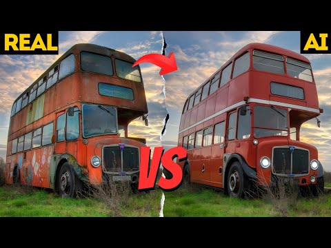 AI Restores Abandoned British Double-Decker Buses Hidden for Decades.