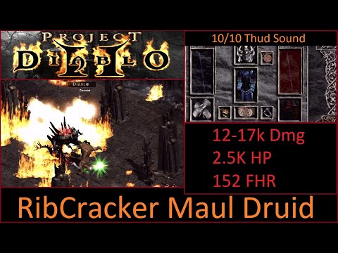 PD2  S1- Maul Bear Druid - Guide/Showcase -  BEST and most INSANE Thud in the game.
