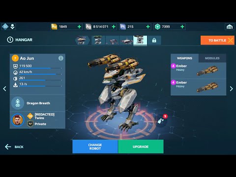 Ao Jun gameplay 1st 🥇 place. 🦾🔥🐉 War Robots.