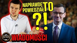 Morawiecki OSTRO o PiS - “To NARODOWY SOCJALIZM!” | WIADOMOŚCI