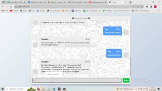 Development of a Student Information Chatbot Using a Web Application in Deep Learning with Python