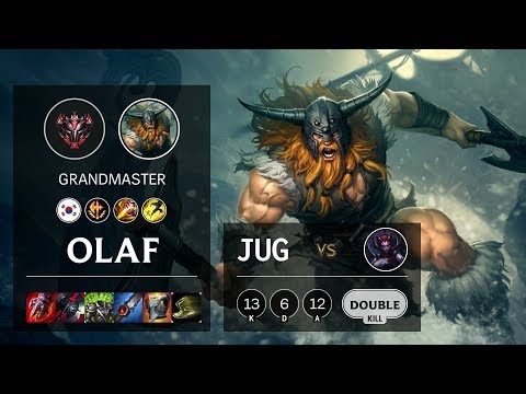 Olaf Jungle vs Elise - KR Grandmaster Patch 10.5