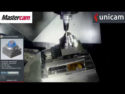 Mastercam Dynamic Motion Kreissegmentfräsen mit Hoffmann Garant Fräsern | Circle segment milling