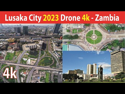 Lusaka City , Zambia 4K By Drone 2023