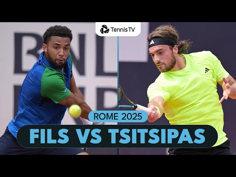 Arthur Fils vs Stefanos Tsitsipas Entertaining Match Highlights | Rome 2025