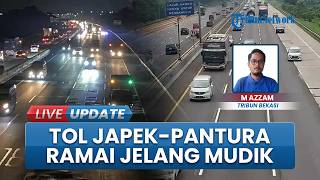 Pantauan Arus Mudik 2026 di Ruas Tol Japek dan Jalan Pantura Karawang, Kendaraan Sudah Mulai Ramai