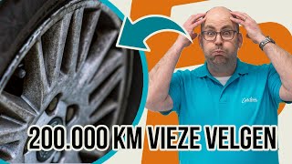 200.000km op de teller en EXTREEM VIES gereden Volvo krijgt weer schone velgen!