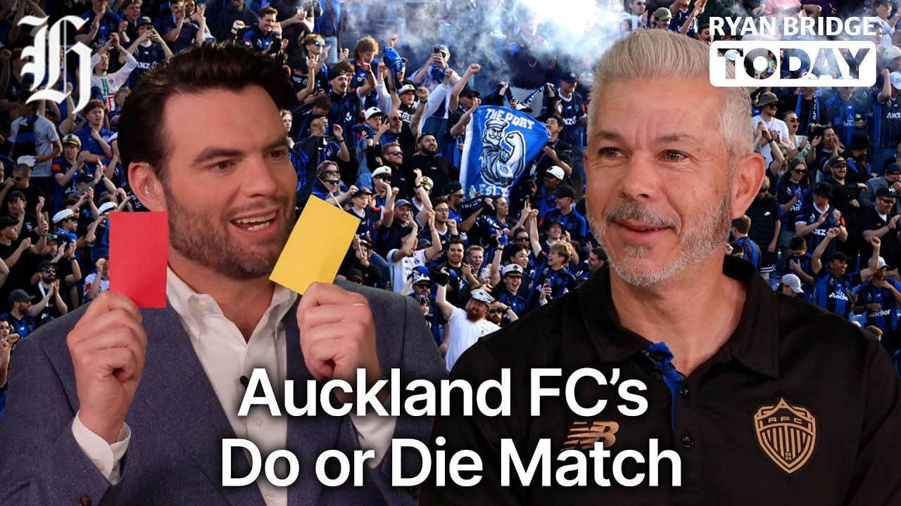 Auckland FC coach joins Ryan ahead of their sudden-death game this weekend | Ryan Bridge TODAY