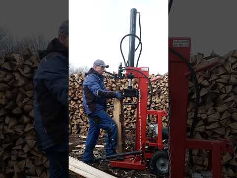 démonstration fendeuse tracteur GeoTech LSP 18-100 VT