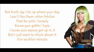 Nicki Minaj - Letting Go (Dutty Love) Verse Lyrics Video