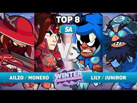 Ailzo & Monexo vs. Lily & juniror - Elimination Top 8 - SA - Brawlhalla Winter Championship 2023