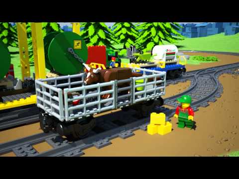 Vidéo LEGO City 60052 : Le train de marchandises