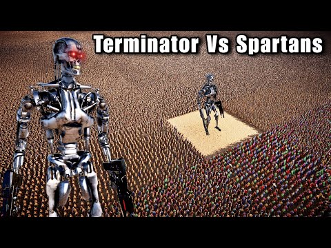 TERMINATOR(T800) VS SPARTANS | Ultimate Epic Battle Simulator 2 | UEBS 2