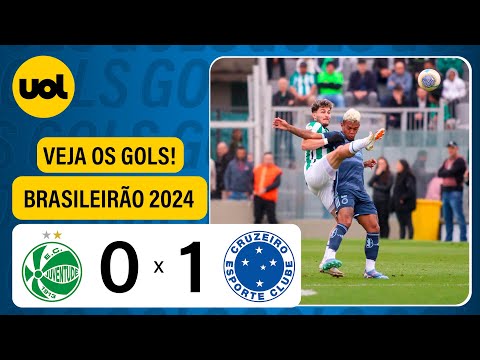 JUVENTUDE 0 x 1 CRUZEIRO: VEJA OS GOLS DO JOGO NA ÚLTIMA RODADA DO BRASILEIRÃO 2024